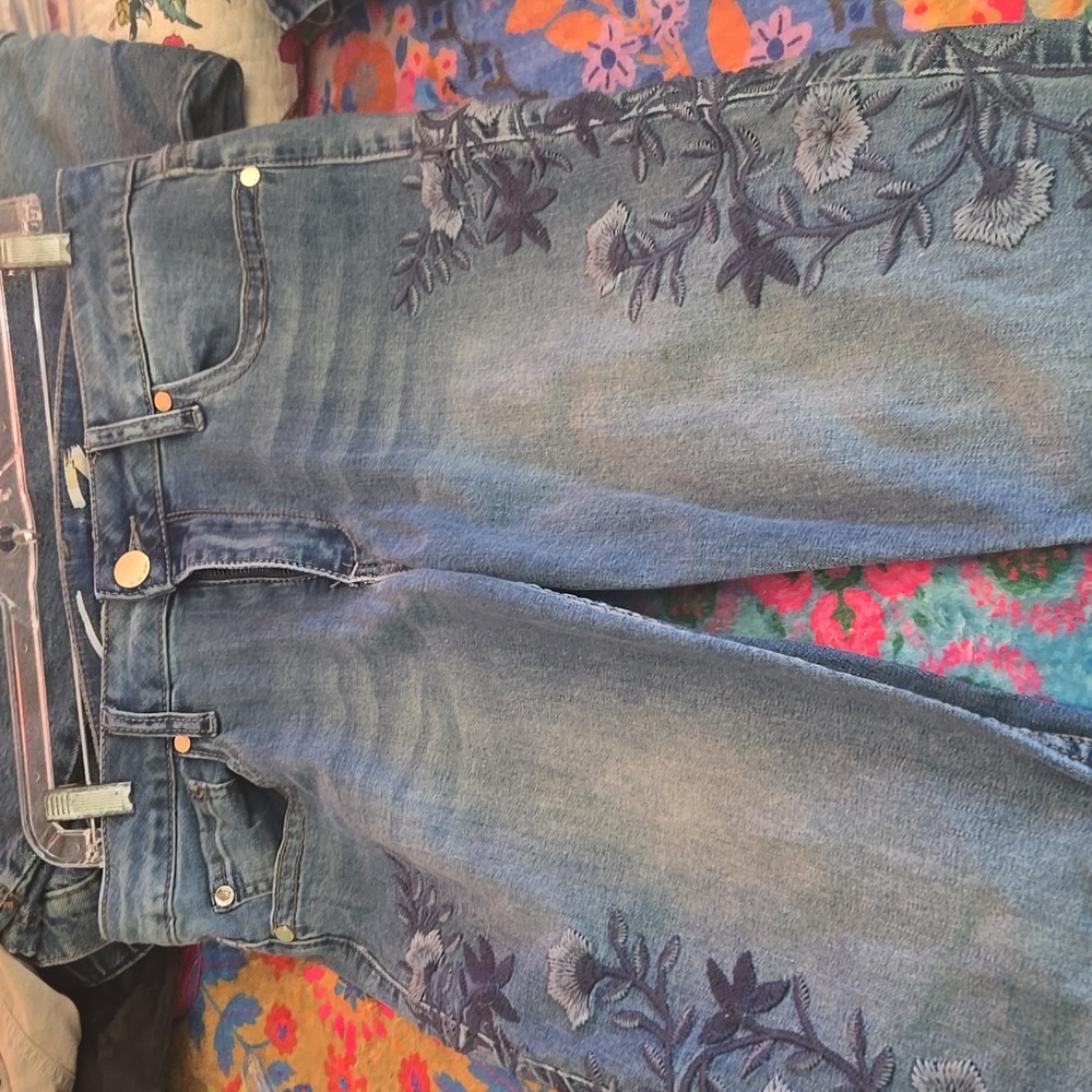 Embroidered jeans